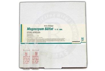 MAGNEZYUM SULFAT %15 BIOSEL 10MLX100 AMPUL