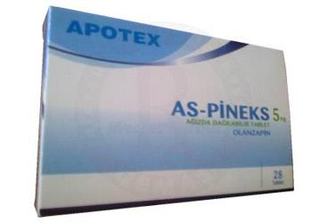 AS-PINEKS 5 MG 28 AGIZDA DAGILABILIR TABLET
