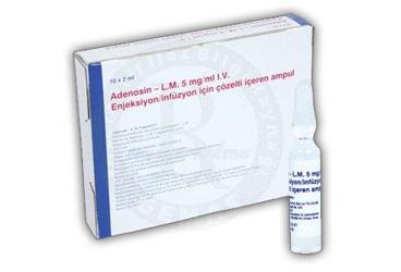 ADENOSIN-L.M. 5 MG/ML ENJ/INF. ICIN COZ. ICEREN 2 ML 10 AMPUL