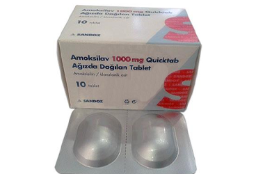AMOKSILAV 1000 MG QUICKTAB AGIZDA DAGILAN 10 TABLET