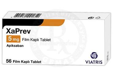 XAPREV 5 MG FILM KAPLI TABLET (56 TABLET)