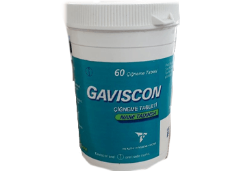 GAVISCON 500 MG / 267 MG / 160 MG CIGNEME TABLETI (60 TABLET)