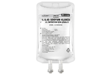 POLIFLEKS %0,45 SODYUM KLORUR IV INFUZYON ICIN COZELTI 500 ML (SETSIZ)