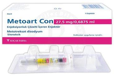METOART CON 27,5 MG/0,6875 ML ENJEKSIYONLUK COZELTI ICEREN ENJEKTOR ( 1 ENJEKTOR)