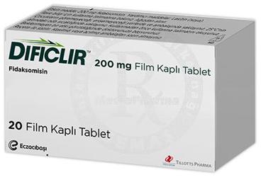 DIFICLIR 200 MG FILM KAPLI TABLET (20 TABLET)