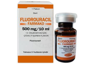 FLUOROURACIL-FARMAKO 500 MG/10 ML IV ENJ. COZ. ICIN  FLAKON