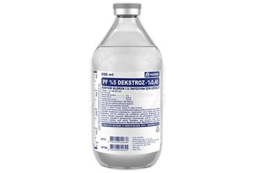 %5 DEKSTROZ %0,45 SODYUM KLORUR SOLUSYONU 500 ML SETLI (CAM SISE)
