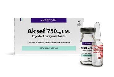 AKSEF 750 MG IM ENJEKSIYONLUK TOZ 1 FLAKON