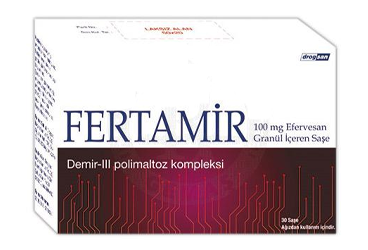 FERTAMIR 100 MG EFERVESAN GRANUL ICEREN SASE