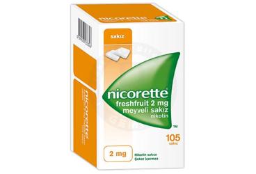 NICORETTE FRESHFRUIT 2 MG MEYVELI SAKIZ 105 TABLET