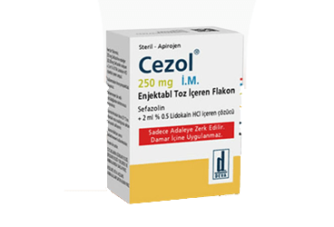CEZOL 250 MG IM ENJEKSIYONLUK TOZ ICEREN 1 FLAKON