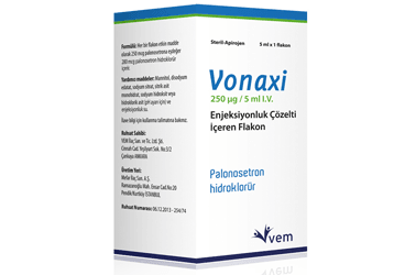 VONAXI 250 MCG/5 ML IV.  ENJEKSIYONLUK COZELTI ICEREN 1 FLAKON
