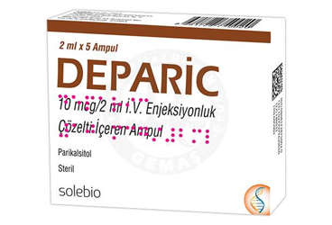 DEPARIC 10 MCG/2 ML IV ENJEKSIYONLUK COZELTI ICEREN AMPUL (2 ML 5 AMPUL)
