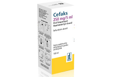 CEFAKS 250 MG/5 ML 100 ML ORAL SUSPANSIYON HAZIRLAMAK ICIN GRANUL