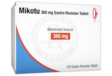 MIKOTU 360 MG GASTRO REZISTAN TABLET (120 TABLET)