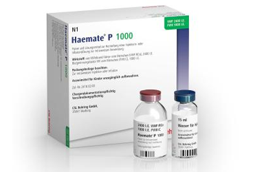 HAEMATE-P  1000 IU IV ENJEKSIYON/INFUZYON ICIN TOZ VE COZUCU