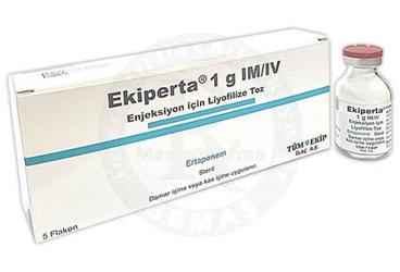 EKIPERTA 1 G IM/IV ENJEKSIYON ICIN LIYOFILIZE TOZ (5 FLAKON)