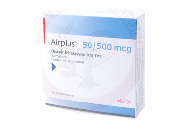 AIRPLUS 50/500 MCG DISCAIR INHALASYON ICIN TOZ 60 DOZ