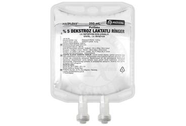 POLIFLEKS % 5 DEKSTROZ LAKTATLI RINGER IV INFUZYON ICIN COZELTI 250 ML TORBA SETSIZ