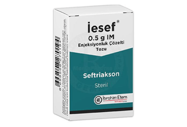 IESEF 0,5 G IM ENJEKSIYONLUK COZELTI TOZU (3 FLAKON+3 AMPUL)