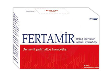 FERTAMIR 40 MG EFERVESAN GRANUL ICEREN SASE