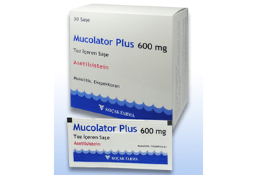 MUCOLATOR PLUS 600 MG TOZ ICEREN SASE (10 SASE)
