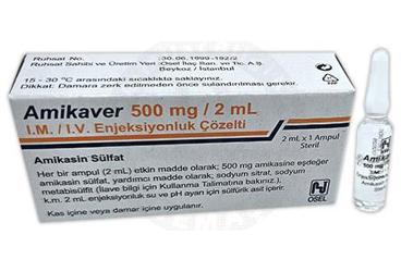 AMIKAVER  500 MG 1 AMPUL