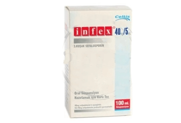 INFEX 40 MG/5 ML ORAL SUSPANSIYON HAZIRLAMAK ICIN KURU TOZ 100 ML