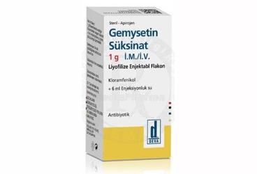 KEMICETINE SUKSINAT 1 GR 1 FLAKON