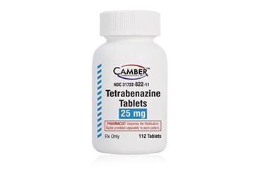 TETRABENAZINE 25 MG 112 TABLETS