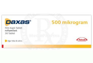 DAXAS 500 MCG 30 FILM TABLET