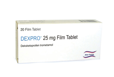 DEXPRO 25 MG 20 FILM TABLET