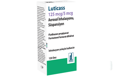 LUTICASS 125 MCG/ 5 MCG AEROSOL INHALASYONU, SUSPANSIYON (120 DOZ)