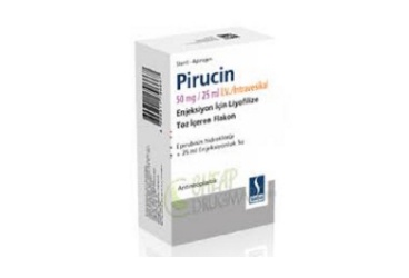 PIRUCIN 50 MG/25 ML IV INTRAVESIKAL ENJ. ICIN LIY.TOZ ICEREN FLAKON