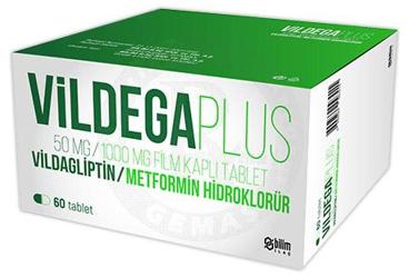 VILDEGA PLUS 50 MG/1000 MG FILM KAPLI TABLET