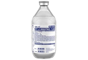 %5 DEKSTROZ-%0,9 SODYUM KLORUR 500 CC SETLI (CAM SISE)