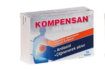 KOMPENSAN 340 MG 20 TABLET