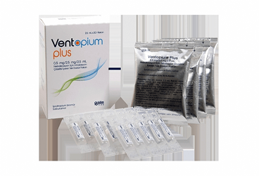 VENTOPIUM PLUS 0,5 MG + 2,5 MG / 2,5 ML NEBULIZASYON ICIN INHALASYON COZELTISI (20 FLAKON)