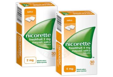 NICORETTE FRESHFRUIT 2 MG 30 MEYVELI SAKIZ