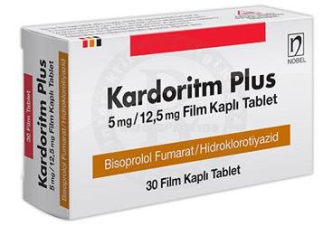 KARDORITM PLUS 5 MG/12,5 MG  FILM KAPLI TABLET