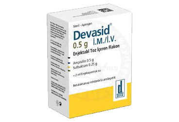 DEVASID 0,5 G + 0,25 G I.M./I.V. ENJEKSIYONLUK TOZ (1 FLAKON)