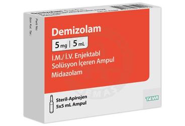DEMIZOLAM 5 MG 5 AMPUL