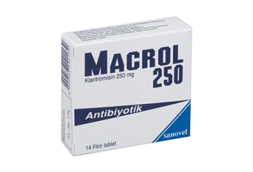 MACROL 250 MG 14 FILM TABLET