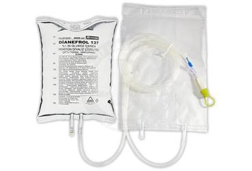 DIANEFROL 137 %1,36 GLUKOZ ICEREN PERITON DIYALIZ COZ. 2000 ML CIFT TORBA ALETLI PERITON DIYALIZ CIHAZ SETI+MINI KAPAK ILE