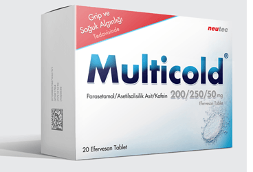 MULTICOLD 200/250/50 MG 20 EFERVESAN TABLET