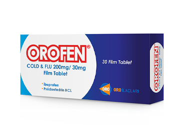 OROFEN 200 MG/ 30 MG COLD FLU FILM TABLET
