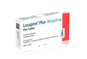 LOSAPRES PLUS 100/25 MG 28 FILM TABLET
