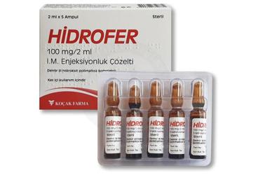 HIDROFER 100 MG/2 ML I.M. ENJEKSIYONLUK COZELTI (5 AMPUL)