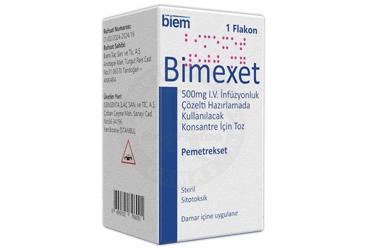 BIMEXET 500 MG IV INFUZYONLUK COZELTI HAZIRLAMADA KULLANILACAK KONSANTRE ICIN TOZ (1 FLAKON)