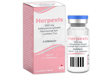 HERPEVIS 250 MG INFUZYOLUK COZELTI HAZIRLAMAK ICIN LIYOFILIZE TOZ (1 FLAKON)
